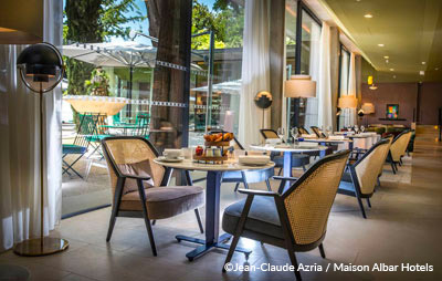 Collinet furniture for the hotel Maison Albar Hotels L'Imperator in Nîmes