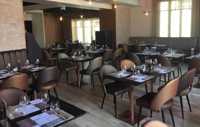 Collinet furniture for the Le Newton restaurant in Châteaubriant