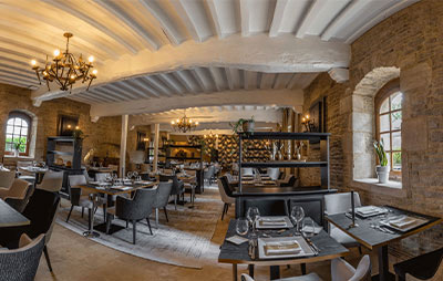 Mobilier Collinet de l'hôtel La Ferme de la Rançonnière à Crépon