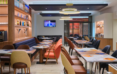 Collinet furniture for the Mercure Chartres Centre Cathédrale