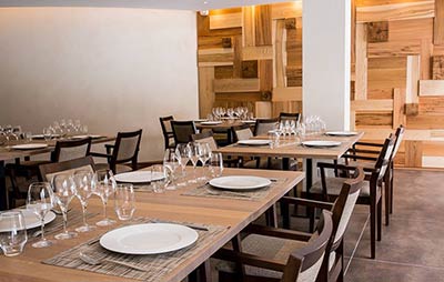 Furniture of the Hazemann Inn Restaurant in Belmont