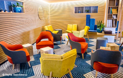 Collinet furniture for the Atlantic hotel in Wimereux