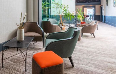 Furniture of the Saint-Malo Plage Kyriad Hotel