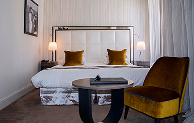 Collinet furniture for the Canberra hotel in Cannes