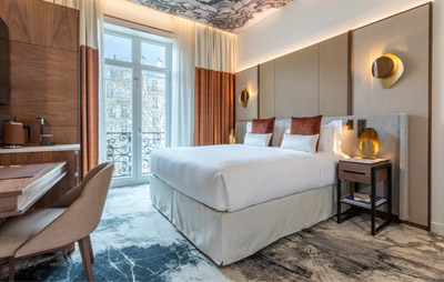Collinet furniture for the Intercontinental Champs-Élysées Étoile