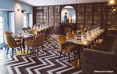 Collinet furniture for the Le Gabriel restaurant in Bordeaux