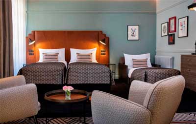 Collinet furniture for the Maison Rouge Strasbourg Hotel & Spa