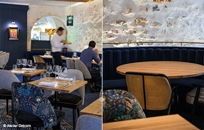 Collinet furniture for the Arco restaurant