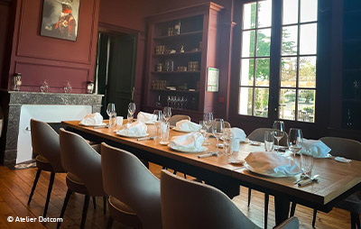 Collinet furniture for the Château Soutard restaurant