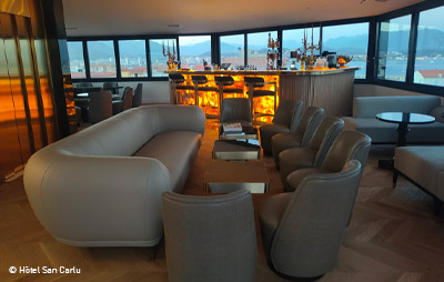 Collinet furniture for the Hotel San Carlu
