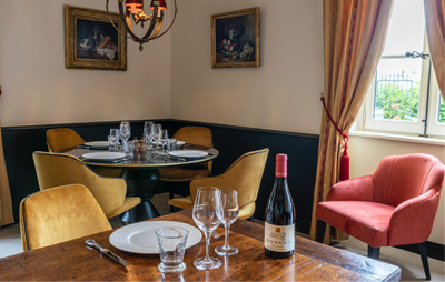 Furniture created by Collinet for Hotel Villa Alexandre